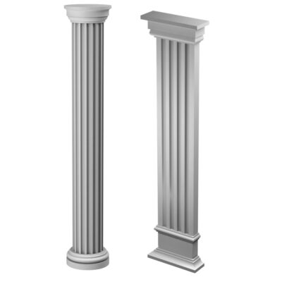 Fasādes kolonnas un pilastri